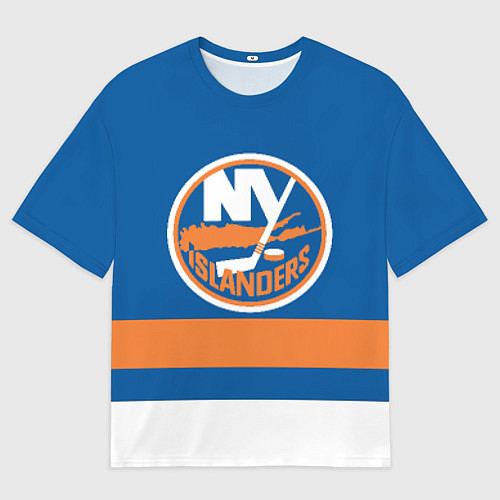 Женская футболка оверсайз New York Islanders / 3D-принт – фото 1