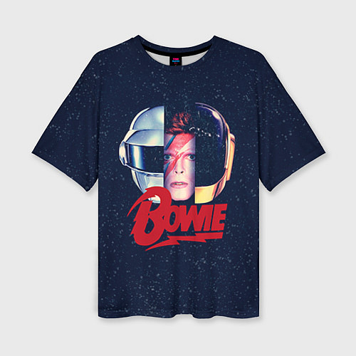 Женская футболка оверсайз Bowie Space / 3D-принт – фото 1