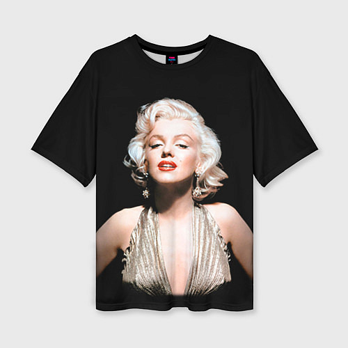 Женская футболка оверсайз Мерлин Монро 2 / 3D-принт – фото 1