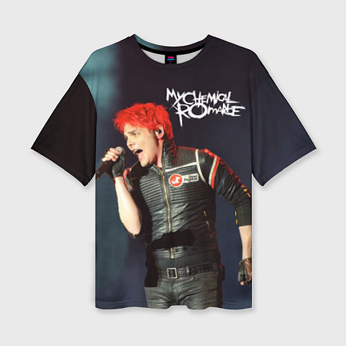 Женская футболка оверсайз Gerard Way / 3D-принт – фото 1