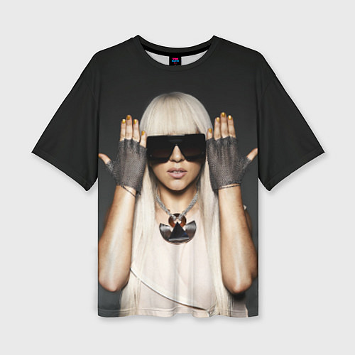 Женская футболка оверсайз Lady Gaga / 3D-принт – фото 1
