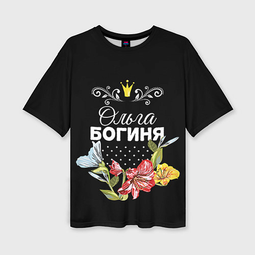 Женская футболка оверсайз Богиня Ольга / 3D-принт – фото 1