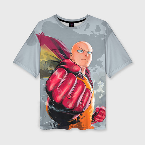 Женская футболка оверсайз One Punch Man Fist / 3D-принт – фото 1