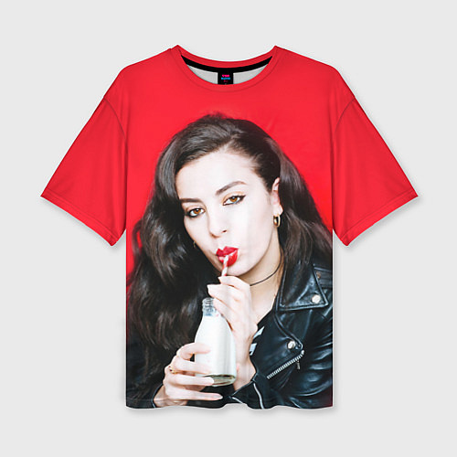 Женская футболка оверсайз Charli XCX / 3D-принт – фото 1
