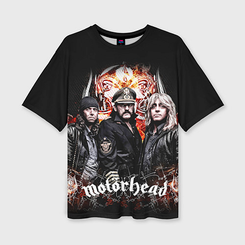 Женская футболка оверсайз Motorhead Band / 3D-принт – фото 1