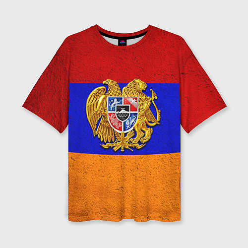 Женская футболка оверсайз Армения / 3D-принт – фото 1