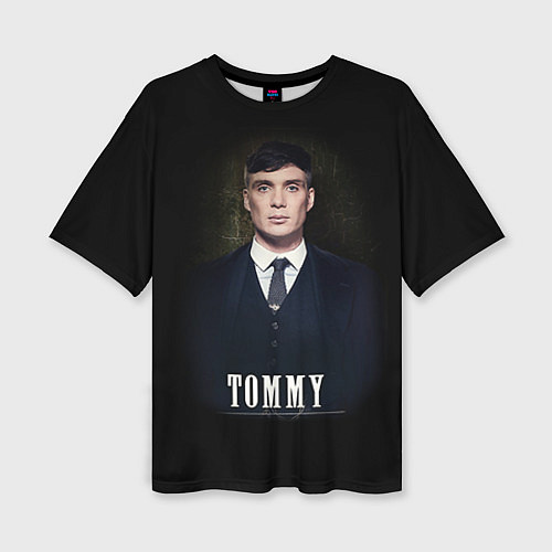 Женская футболка оверсайз Peaky Tommy / 3D-принт – фото 1