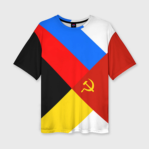 Женская футболка оверсайз Вечная Россия / 3D-принт – фото 1