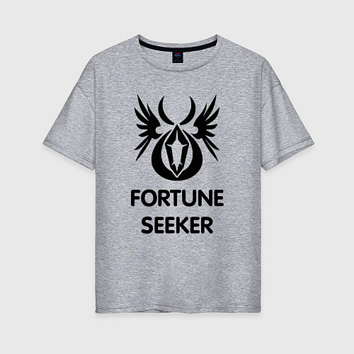 Женская футболка оверсайз Dwarf Fighter - Fortune Seeker / Меланж – фото 1