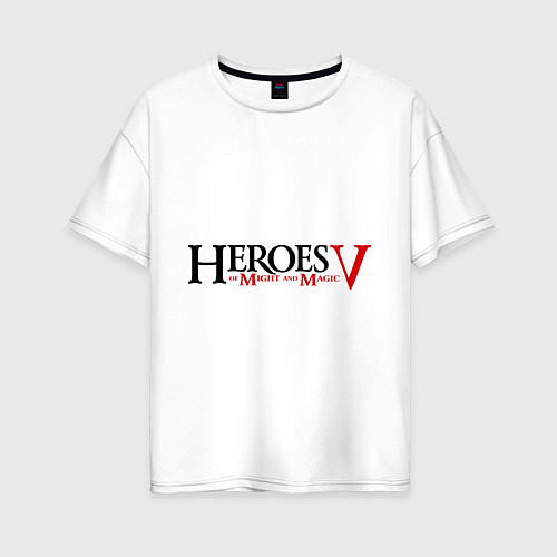 Женская футболка оверсайз Heroes V / Белый – фото 1