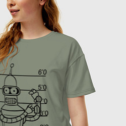 Футболка оверсайз женская Bender Wanted, цвет: авокадо — фото 2