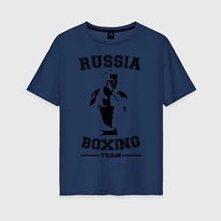 Женская футболка оверсайз Russia Boxing Team
