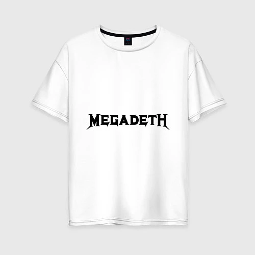 Женская футболка оверсайз Megadeth / Белый – фото 1