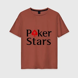 Женская футболка оверсайз Poker Stars