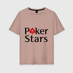 Женская футболка оверсайз Poker Stars