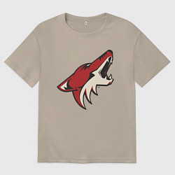 Футболка оверсайз женская Phoenix Coyotes, цвет: миндальный
