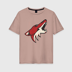 Женская футболка оверсайз Phoenix Coyotes