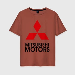 Женская футболка оверсайз Mitsubishi