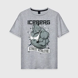 Женская футболка оверсайз Rhino 2 | Iceberg