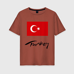 Женская футболка оверсайз Turkey