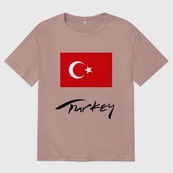 Женская футболка оверсайз Turkey