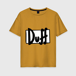 Женская футболка оверсайз Duff