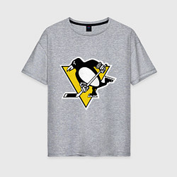 Женская футболка оверсайз Pittsburgh Penguins: Malkin 71