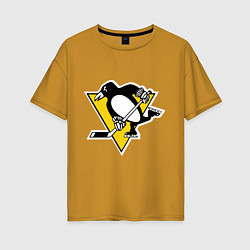 Женская футболка оверсайз Pittsburgh Penguins: Malkin 71