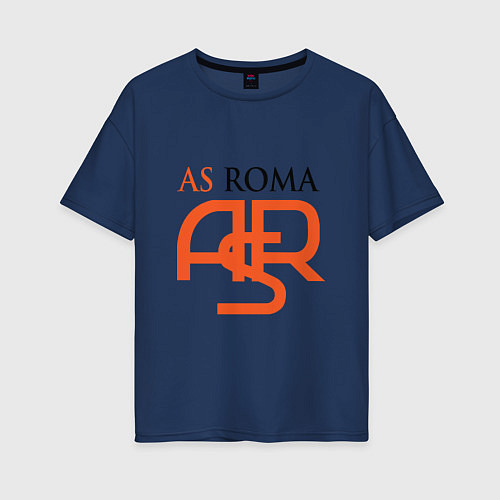 Женская футболка оверсайз Roma ASR / Тёмно-синий – фото 1