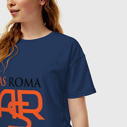 Футболка оверсайз женская Roma ASR, цвет: тёмно-синий — фото 2