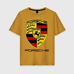 Женская футболка оверсайз Porsche Stuttgart