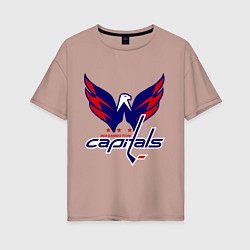 Женская футболка оверсайз Washington Capitals: Ovechkin