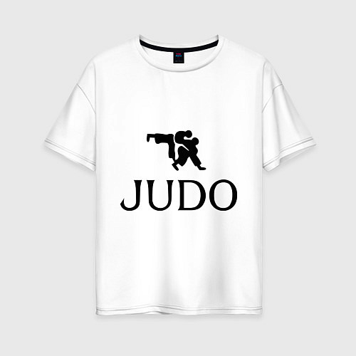 Женская футболка оверсайз Judo / Белый – фото 1