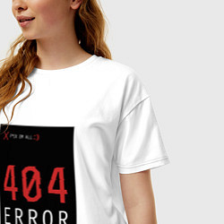 Футболка оверсайз женская 404 Error, цвет: белый — фото 2
