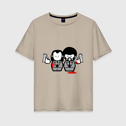 Женская футболка оверсайз Криминальное Чтиво