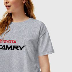 Футболка оверсайз женская Toyota Camry, цвет: меланж — фото 2