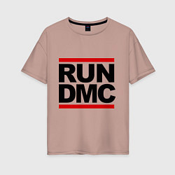 Футболка оверсайз женская Run DMC, цвет: пыльно-розовый