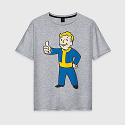 Футболка оверсайз женская Fallout Boy, цвет: меланж