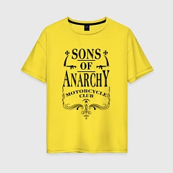 Женская футболка оверсайз Anarchy Motorcycle Club