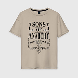 Женская футболка оверсайз Anarchy Motorcycle Club