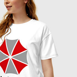 Футболка оверсайз женская Umbrella corporation, цвет: белый — фото 2