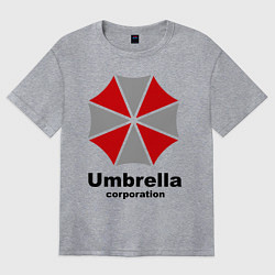 Футболка оверсайз женская Umbrella corporation, цвет: меланж