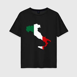 Женская футболка оверсайз Италия (Italy)