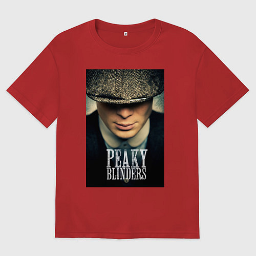 Женская футболка оверсайз Peaky Blinders / Красный – фото 1