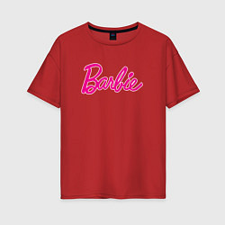 Футболка оверсайз женская Барби 3, цвет: красный