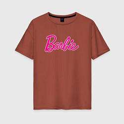 Женская футболка оверсайз Барби 3