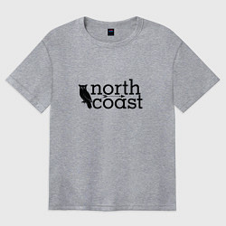 Футболка оверсайз женская IDC North coast, цвет: меланж