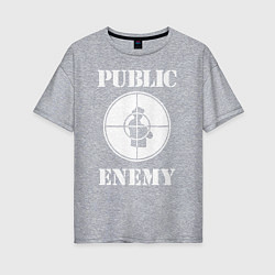 Женская футболка оверсайз Public Enemy