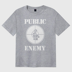 Женская футболка оверсайз Public Enemy