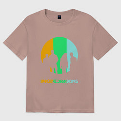 Женская футболка оверсайз Imagine Dragons: Evolve